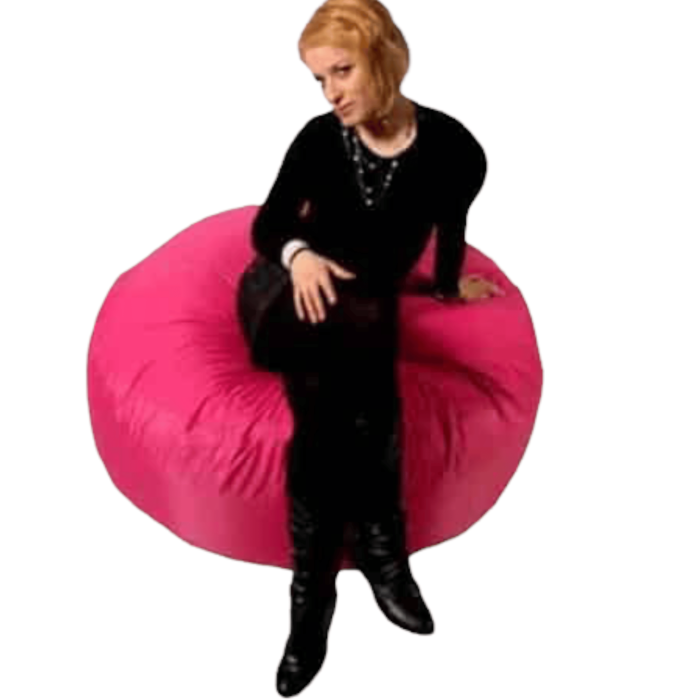 Poef rond Fuchsia 30 x 50 cm Kussenwereld
