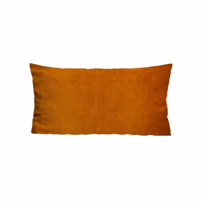 Velours kussenhoes warm orange 40 x 60 cm Lende Kussenwereld