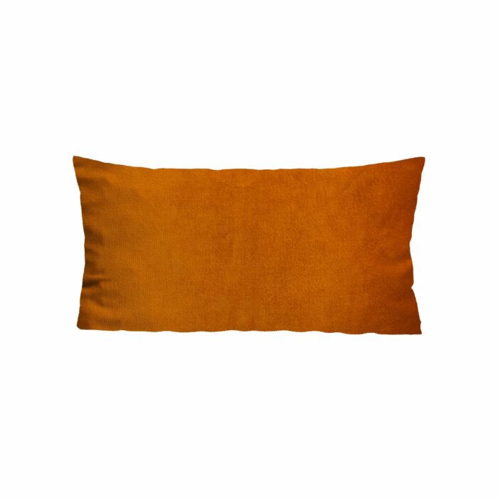 Velours kussenhoes warm orange 40 x 60 cm Lende Kussenwereld